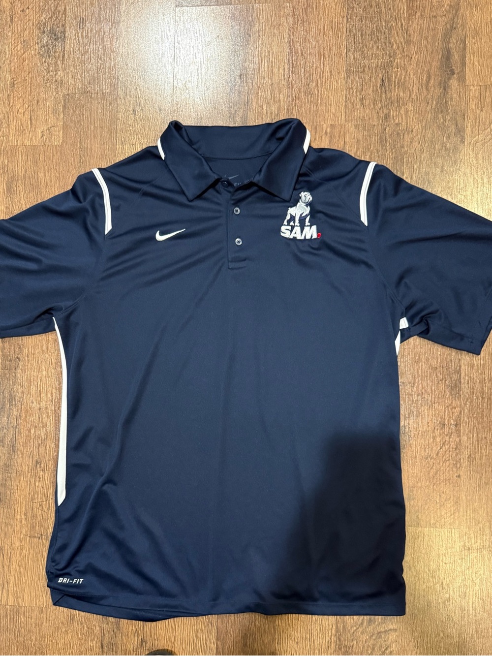 Nike Men’s Navy Samford University polo xl